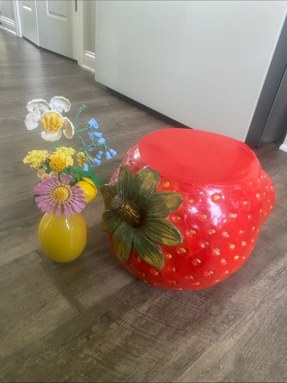 Whimsical Strawberry stand/shelf